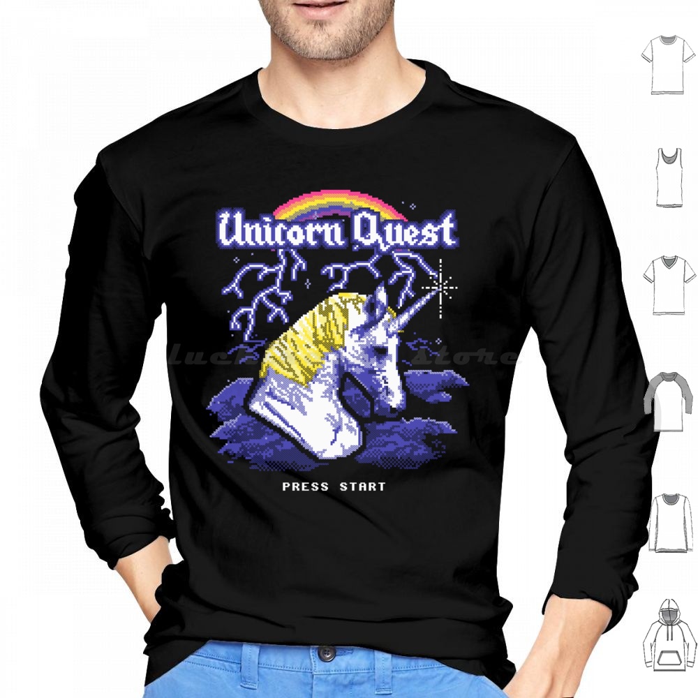 Unicorn Quest Hoodie Cotton Lo - Arcade Quest review and price