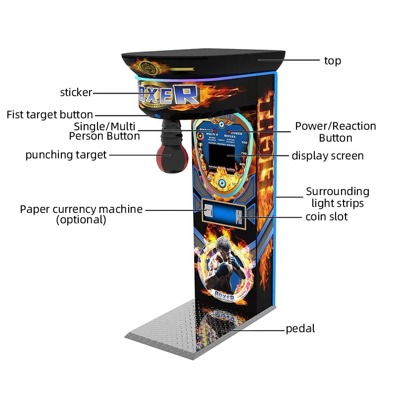 Custom Coin Operated Boxing Pu - Boxing Machine Arcade review and price